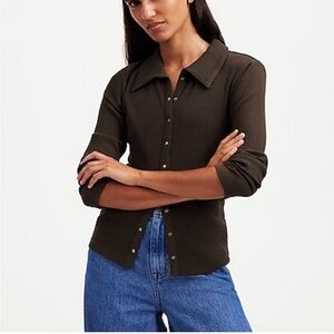 Madewell Snap Front Cardigan Top